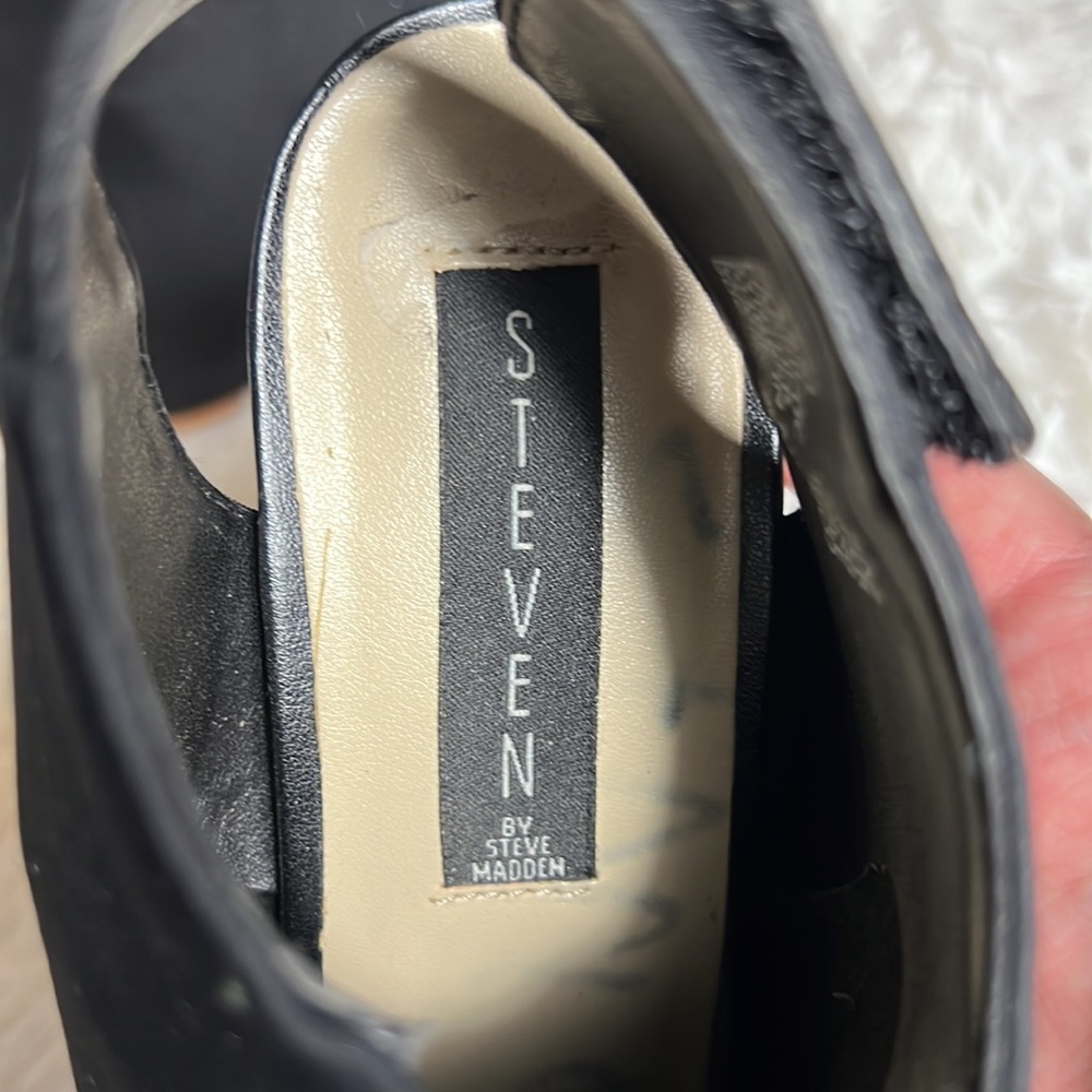 Steven By Steve Madden Sassi Fabric Peep Toe Bloc… - image 5